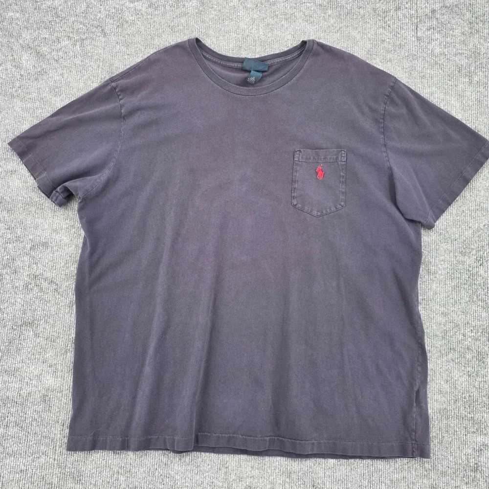 Polo Ralph Lauren Mens Pocket T-Shirt Lot 2 Pack Single Stitch XL Short Sleeve